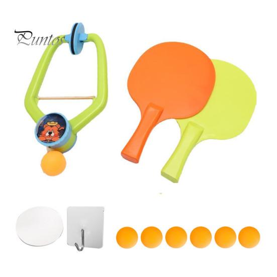 

Подвесной тренажер для настольного тенниса, игровой тренажер для пинг-понга в дверном проеме, детский тренажер для настольного тенниса в помещении с ракеткой и мячами для детей A