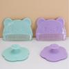 Set de 2 Piezas Masajeador de Cabeza de Silicona para Bebés Peine para Grasa Craneal Fetal Peine Suave para Baño de Niños Pequeños Limpieza del Cabello de Recién Nacidos Accesorios para el Cuidado del Bebé