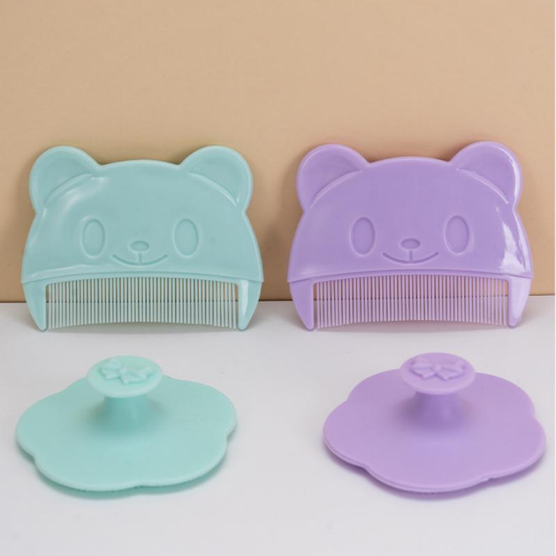 Set de 2 Piezas Masajeador de Cabeza de Silicona para Bebés Peine para Grasa Craneal Fetal Peine Suave para Baño de Niños Pequeños Limpieza del Cabello de Recién Nacidos Accesorios para el Cuidado del Bebé