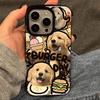 Spring and Summer Cute Burger Puppy Suitable for Apple 11Promax Advanced Sense Mobile Phone Case IP11 Large Hole Jelly Glue Case