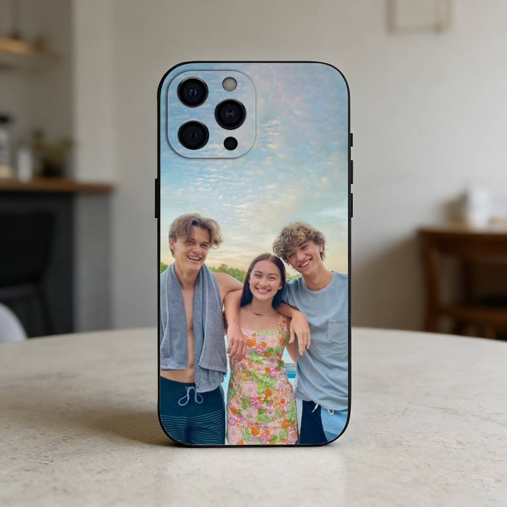 T-The S-Summer I Turned Pretty Phone Case Silicone Black Soft For IPhone 17,16,15,14,13,12,11,SE,Plus Pro Max