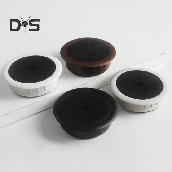 Computer Desk Threading Hole Cover Plate Rice-shaped Round Desk Hole Desktop Opening Wire Buckle Cover Plastic Decorative Cover
