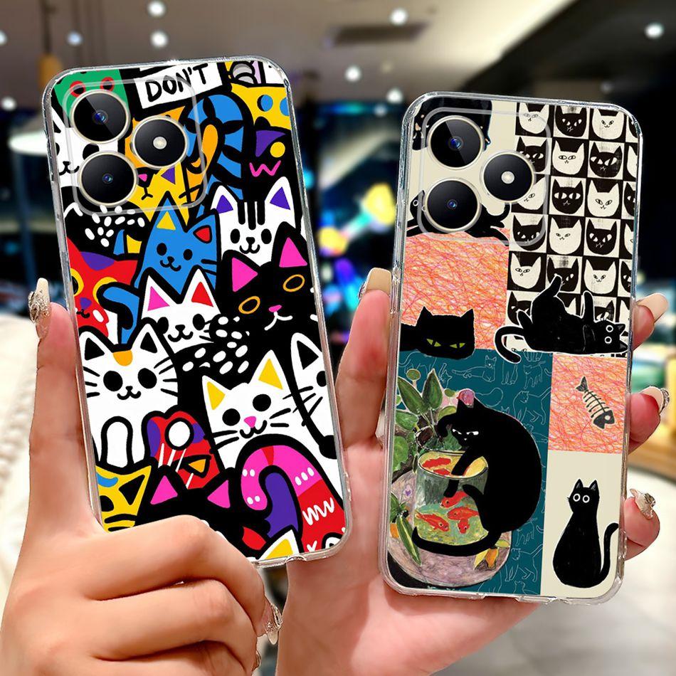 For Realme Note 50 Fashion Cool Pattern Phone Case For Realme Note50 RMX3834 Soft Silicone TPU Cases