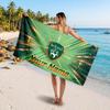 Ireland Rugby Customized Name Text Beach Towel, Soft Absorbent Towel Beach Pool Travel Personal Gift