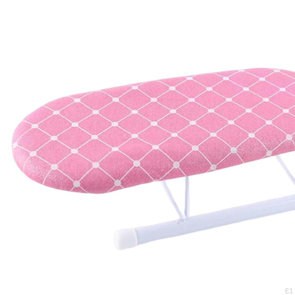 Mini Ironing Board Folding Space Saving Desktop Portable Iron Stand for Dorm Laundry