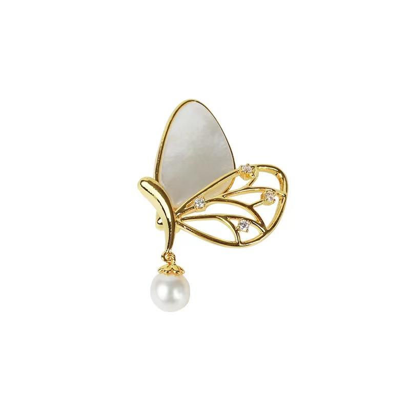 Butterfly High-end Style Brooch, Anti-glare Pin with Unique Design for A Niche Market.