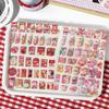 1 Sheets Cute Snacks Beverages Decorative Stickers Star Flash Film Scrapbooking DIY Collage Material Sticker Korean Stationery