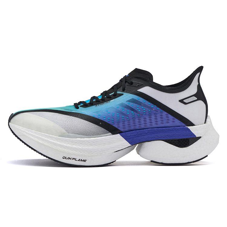 361 Cushioning Slip Resistant Abrasion Resistant Breathable Support Rebound Low Top Running Shoes Men's White Blue 572222223-1