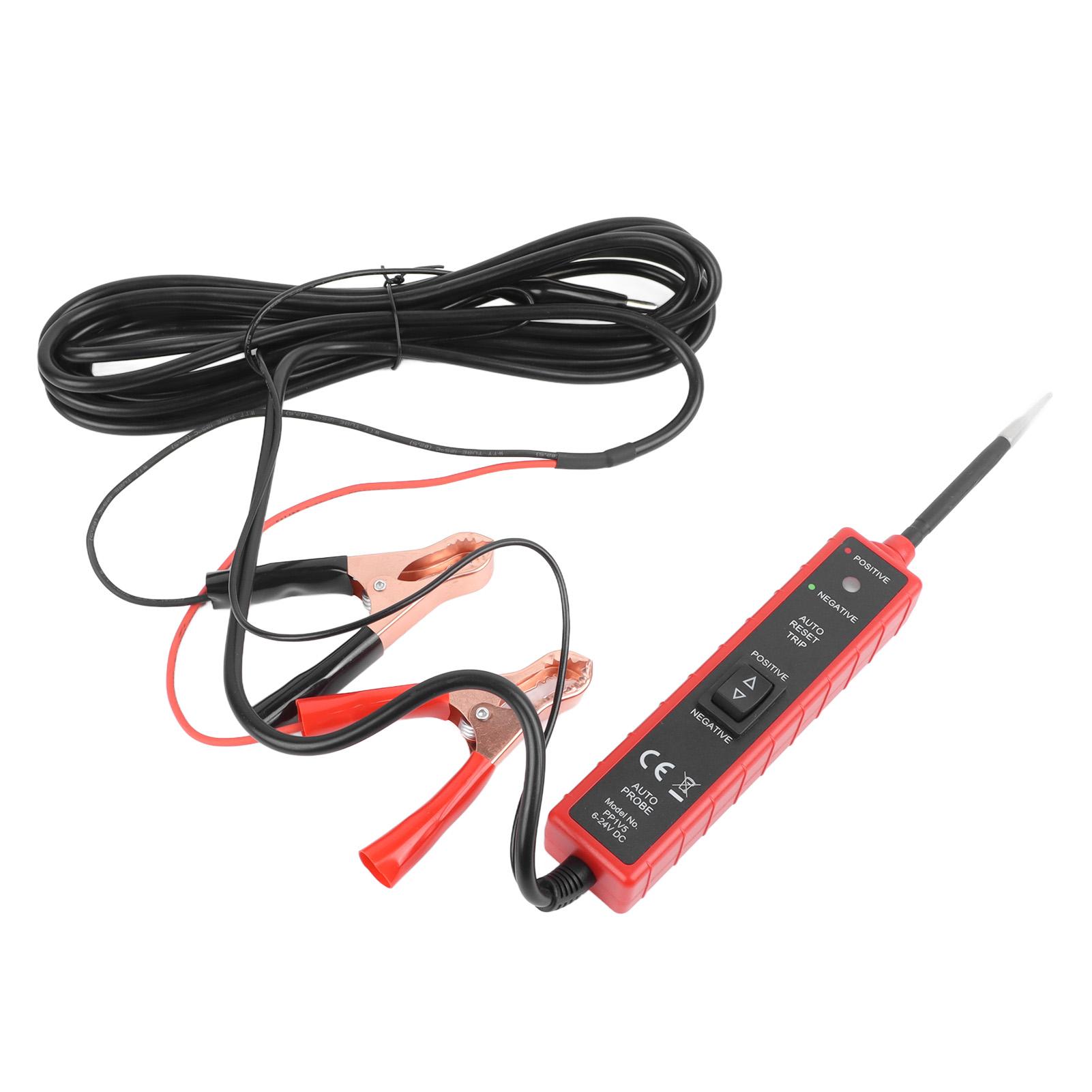Electric Circuit Tester Accurate 6 to 24V Circuit Probe Detector Electrical System Diagnosis Tool for Car Boat