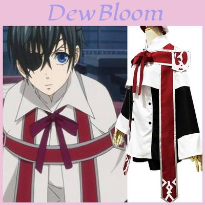 Elegant Black Butler Ciel Phantomhive Anime Cosplay Kostuum Set Voor Vrouwen