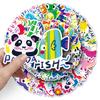 50 Cute Animal Cartoon Waterproof Stickers for Cognitive Development - Ideal for Phones, Luggage, Skateboards & More