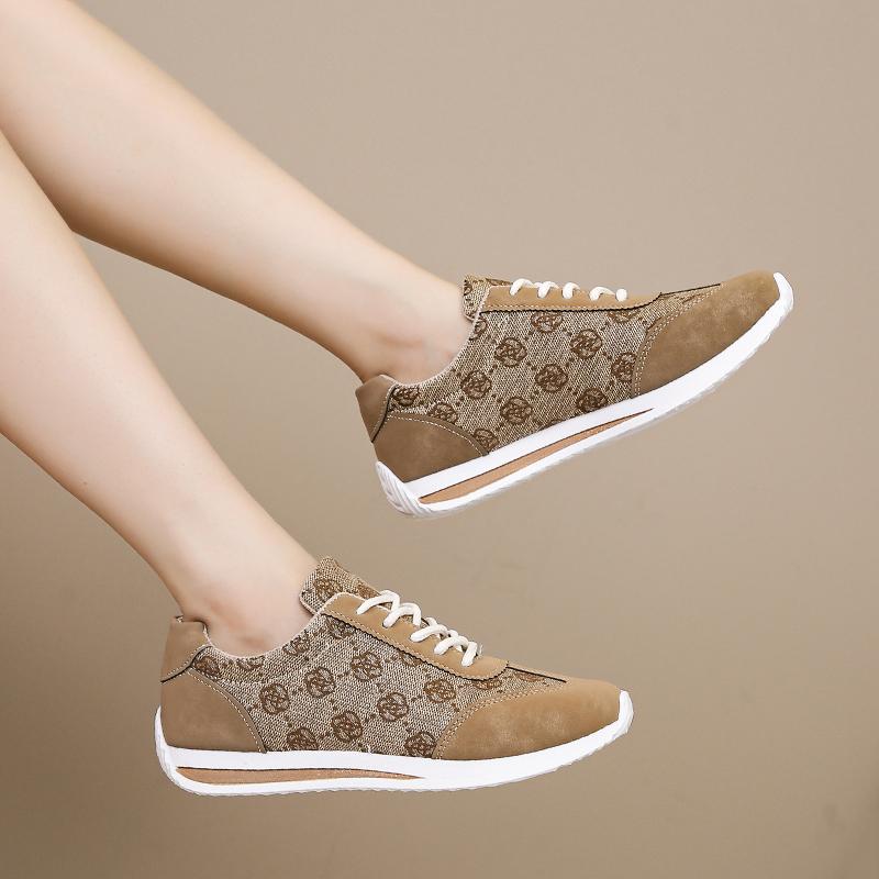 Fashion AJGS Autumn Sneakers Women Flat Casual Comfortable Fashion Versatile Lace Up Walking Women Shoes Zapatos De Mujer Tendencia