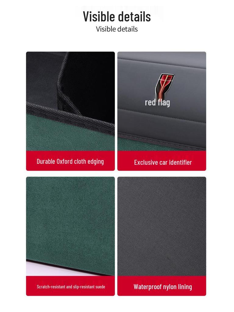 Passt für Hongqi H5/HS5/H7/H9/H6/EQM5: Aufbewahrungsboxen, Kofferraumboxen und faltbare Auto-Boxen.