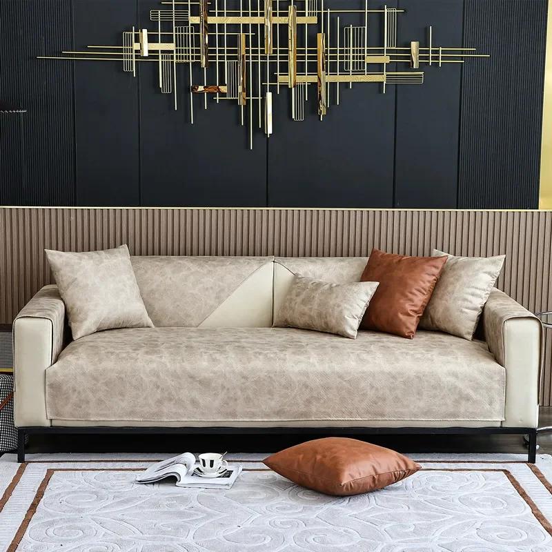 Technology Cloth Sofa Cover Cat Scratch Pet Dog Sofas Mat for Living Room Non-Slip Sofa Towel Couch Slipcover L Shape Sofa Cover
