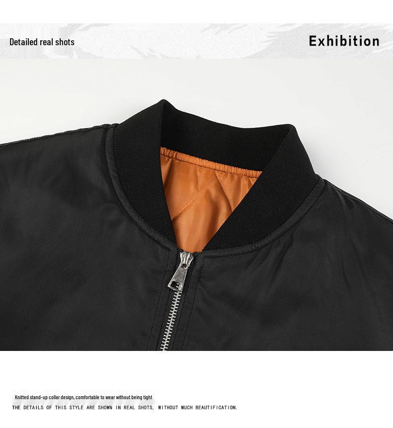 Pánská podzimní a zimní pilotní bunda MA1 - Bavlnou vylepšená baseballová uniforma a pracovní kabát