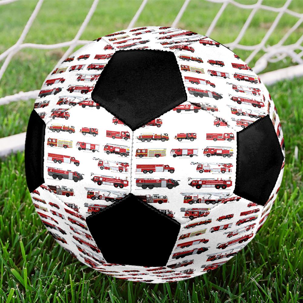 Fire Truck Theme Size 5 Soccer Ball, Suitable for Both Indoor and Outdoor Matches, a Gift Suitable for Everyone.