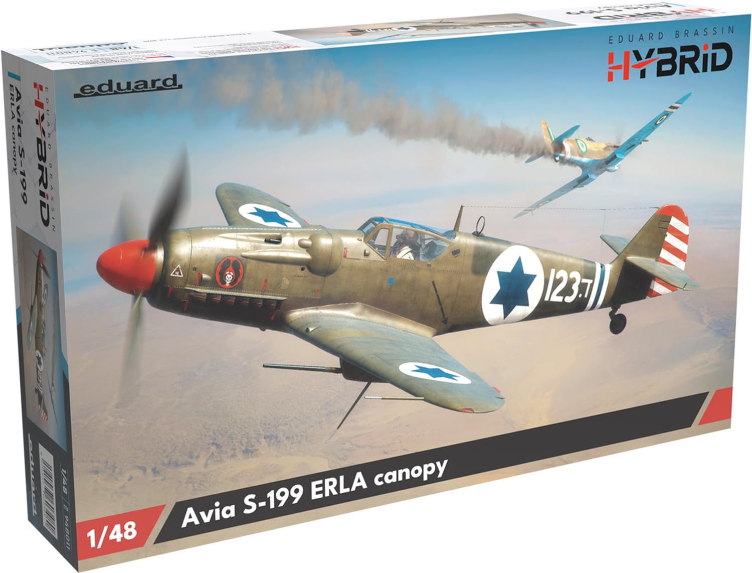 Эдуард Гибридное издание Авиа Пластиковая модель EDU948011 1/48 S-199 (Фонарь Эрла) (Самолет)