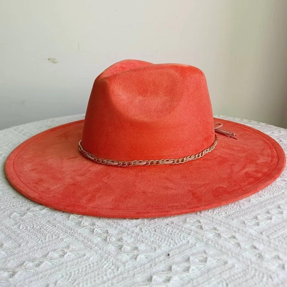 Wide Brim Jazz Cap with Belt Panama Top Hat Universal Formal Hat Church Occasions