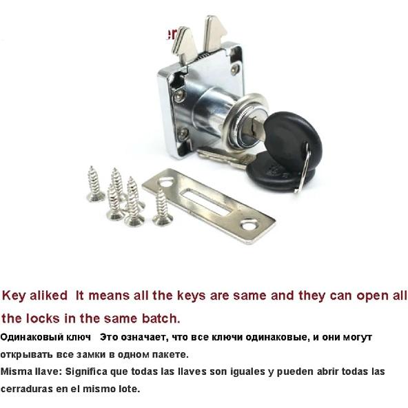 

Double Hook Cabinet Drawer Lock JA43 A 1Pcs(Same Key) Keyless