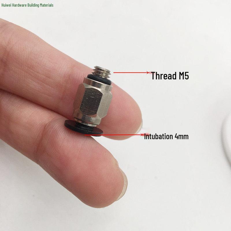 Pneumatic Mini Push-in Connector Set: PC4/6-M5, POC3-M5/4-M6, PL4-M3 Elbow