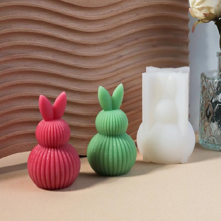 Multifunktionale Silikon-Kaninchenformen Kerzenformen Seifenformen Kaninchen-Dekorationsformen Bastelformen für Bastelliebhaber