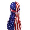 Cycling Headwraps Skull Cap Biker American Flag Printed Long Tail Pirate Hat
