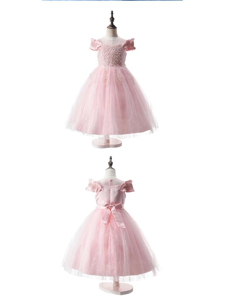 Girls' High-End Piano Performance & Birthday Princess Dress