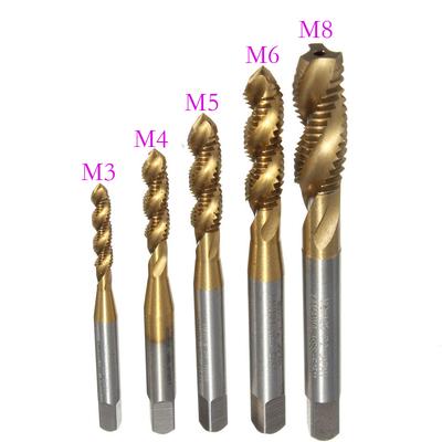 M3 M4 M5 M6 M8 High Speed Steel HSS Screw Thread Metric Spiral Hand Plug Tap