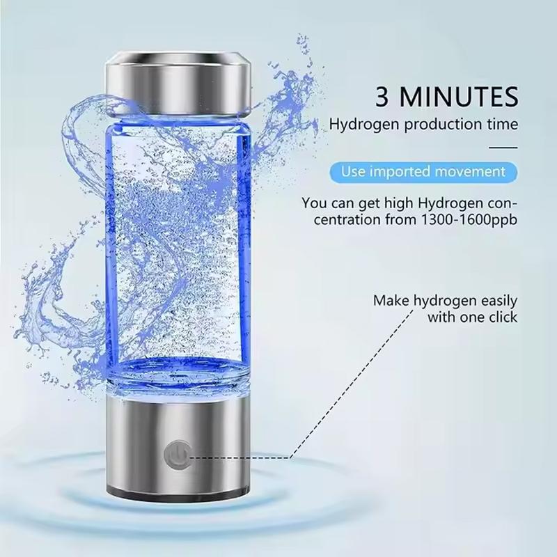 Electric Hydrogen Water Bottle Generator Outdoor Use PEM Technology Rich Water Ionizer Hydrogen-Rich Element Cup Hot Type