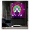 Buddha Statue Meditation 7 Chakra Mandala Psychedelic Yoga Boho Wall Art Paintings Décor Canvas Posters Prints Indian