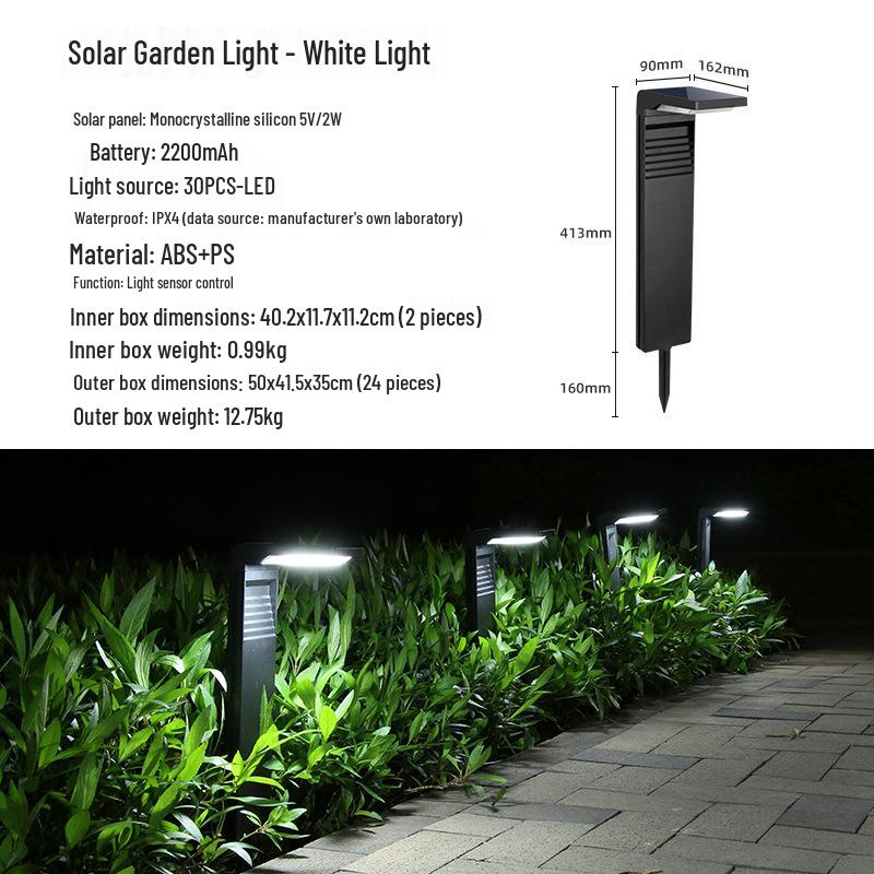 Solar Courtyard Lights: Waterproof Outdoor Landscape Lights for Gardens, Villas, and Parks