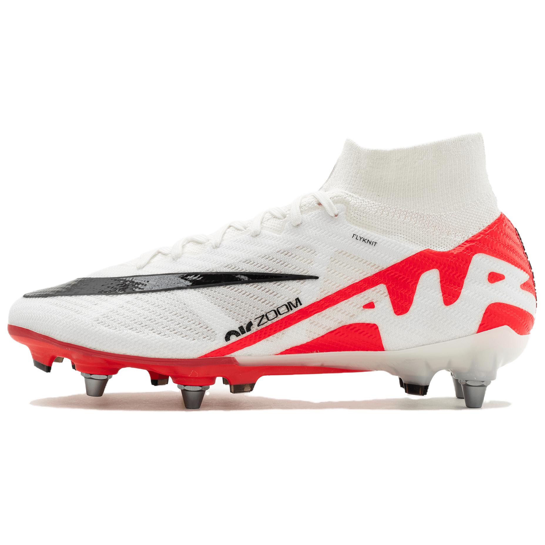 

Nike Zoom Mercurial Superfly 9 Elite SG Pro Ready Pack Men Sneakers White Bright-Crimson Black FD0250-600 41