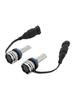 LED Headlight Bulb Kit Hi/Low Beam H8 H9 H11 12V 24W 6500K Fan Cooling For HELLA