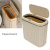 Slim Trash Can with Lid Bathroom Garbage Can with Pop Up Lid Waste Basket for Bathroom Kitchen Bedroom Office