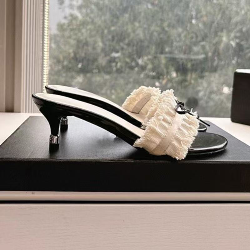 Elegant high-heeled sandals high-heeled sandals youth tide shoe temperament word feet summer not tired thin heel year