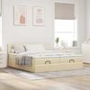 Maison Exclusive - Cadre de lit ottoman avec matelas crème 180x200 cm tissu