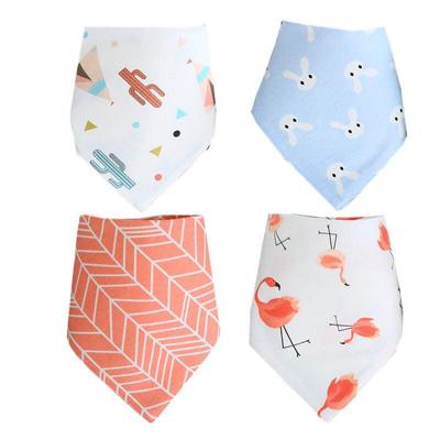 Savete pentru bebeluși Triunghi Dublu Bumbac Savete cu imprimeu de desene animate Prosop cu saliva pentru copii mici Bebeluși băieți Fete Sorț de hrănire Savete bandana din bumbac