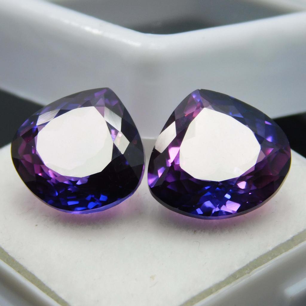 Purple Tanzanite   15 Ct Pear Cut Extremely Rare Natural Loose Gemstone