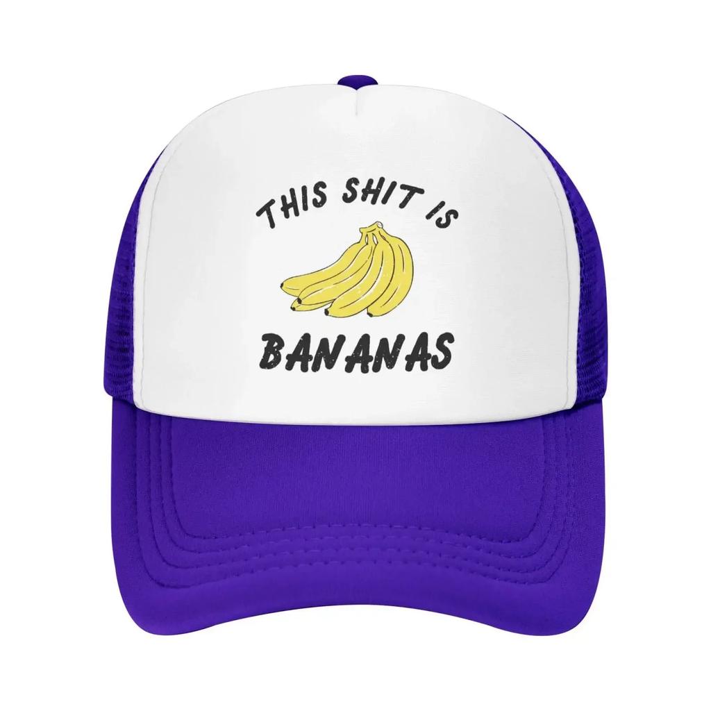 This Shit is Bananas Mesh Hat Unisex Women Baseball Cap Funny Trucker Hat