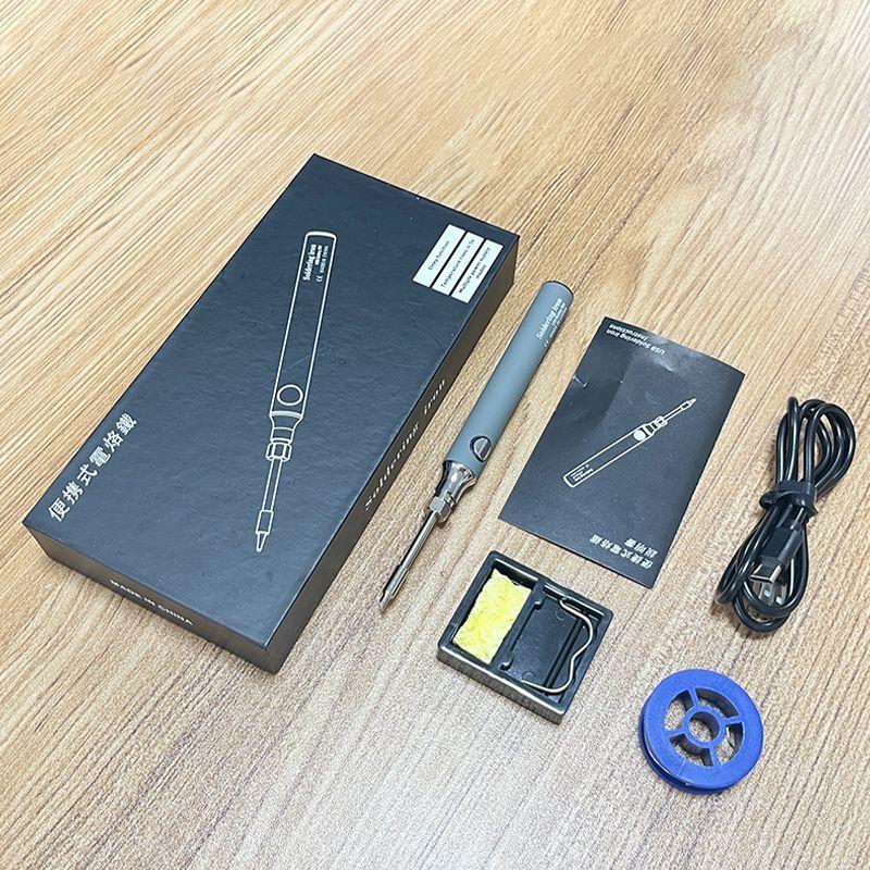 USB Rechargeable Electric Soldering Iron, Mini DIY Electric Welding Pen, Wireless Convenient Welding Small Soldering Iron.