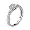 Silver Ring with Natural Diamonds 0.027ct (2048565) 2.32 Gr. 925 Samples