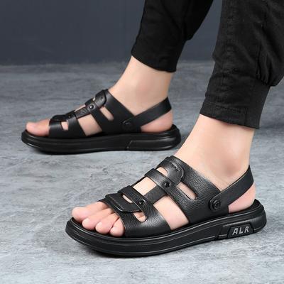 Fashion Summer Handmade Fashionable Outdoor Designer Breathable Anti Slip Sandal High-quality Lightweight Casual Genuine Leather Sandals