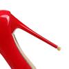 Fashion 2025 Women Shoes Luxury Brand Pumps Red Shiny Bottom Pointed Toe Black High Heels Thin Heel 12cm Sexy Wedding Party Ladies Shoe
