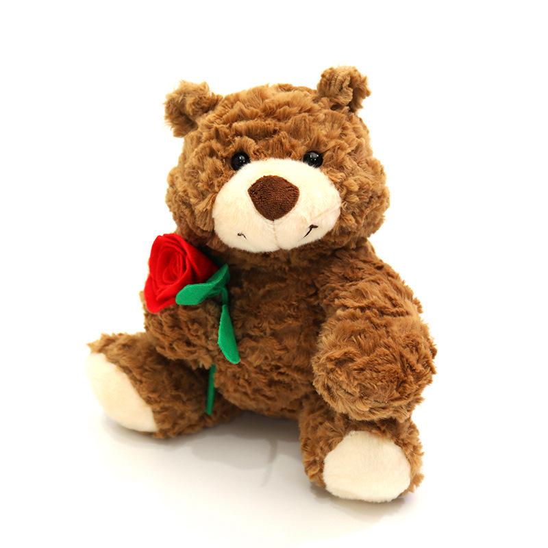 Rose Teddy Bear Plush Doll - Cute Gift for Girls
