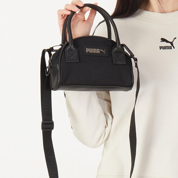 Neue PUMA Handtasche aus Kunstleder Handtasche Schultertasche Umhängetasche Normal Damen Schwarz 078742-01