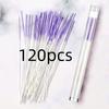 120/60pcs Ear Piercing Cleaning Effective Ear Hole Cleaner Tool Disposable Earrings Hole Clean Paper Line for Removing Dirt Odor