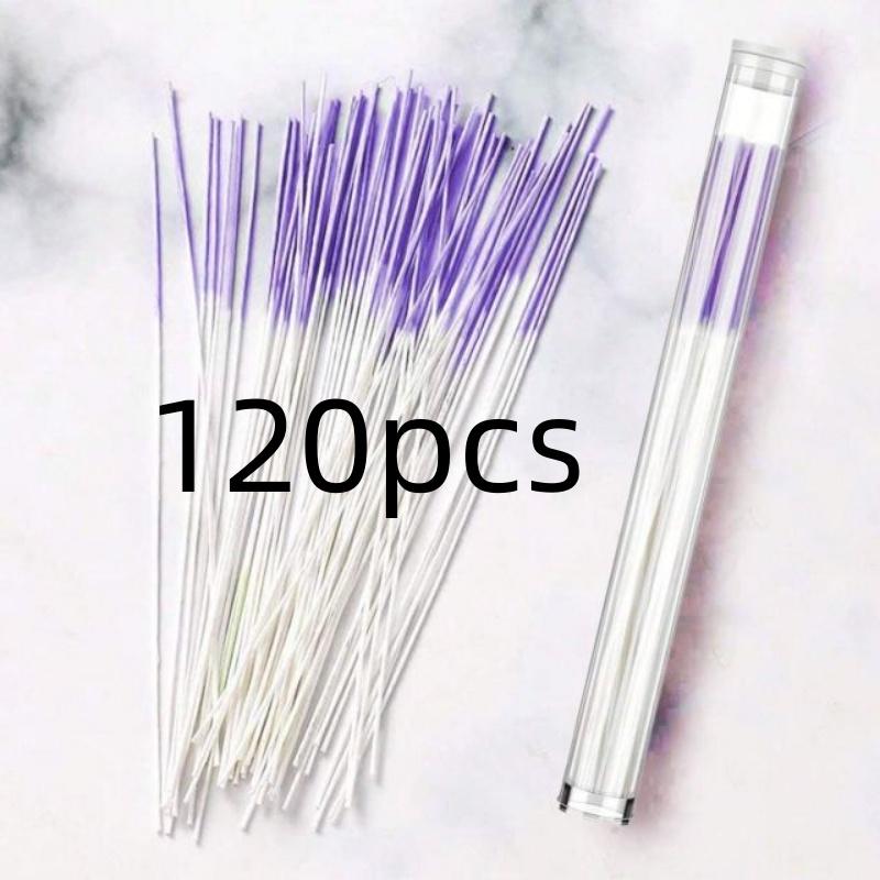 120/60pcs Ear Piercing Cleaning Effective Ear Hole Cleaner Tool Disposable Earrings Hole Clean Paper Line for Removing Dirt Odor