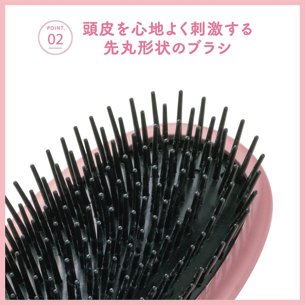 Kai Corporation Poly Hair Brush Comfortable for Hair and Scalp Negative Blow KQ3149 L, Scalp, Massage, Large, Ion, Dry, Styling,