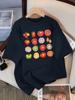 Tomato Variety Collection Chart T Shirt Female Summer Fashion Clothes Cotton Street Short Sleeve Casual Hip Hop T-Shirts