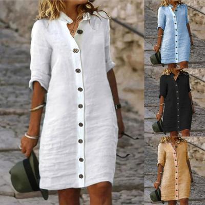 Vestido Monopeto de Cor Sólida Vestido Elegante de Manga Comprida Para Primavera Outono Roupa Feminina